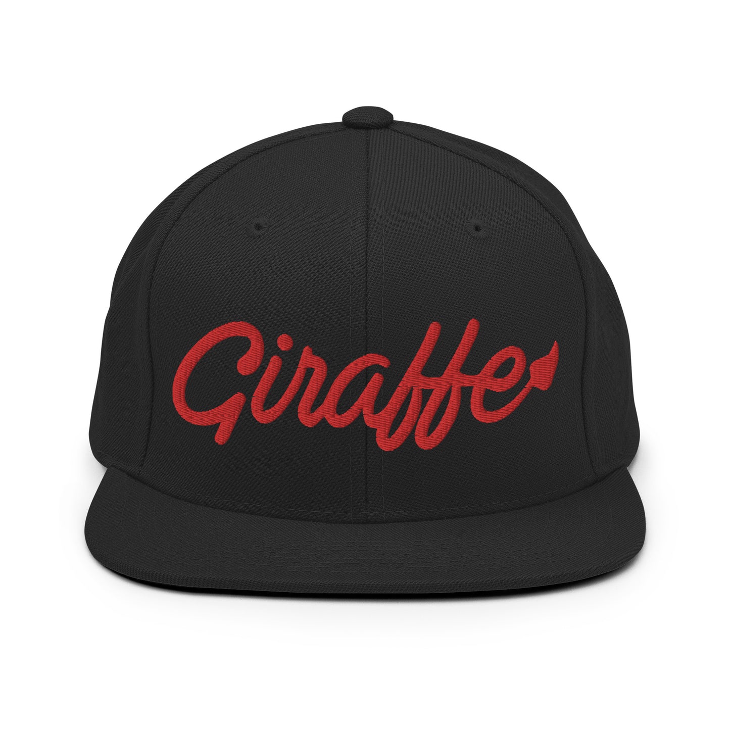 Giraffe Faithful Bleed Red Snapback Hat