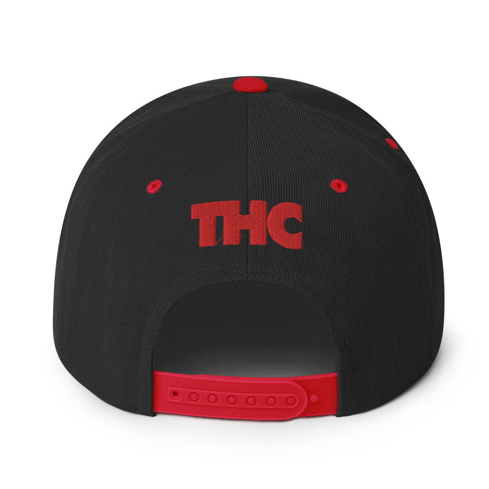 Giraffe Faithful Bleed Red Snapback Hat