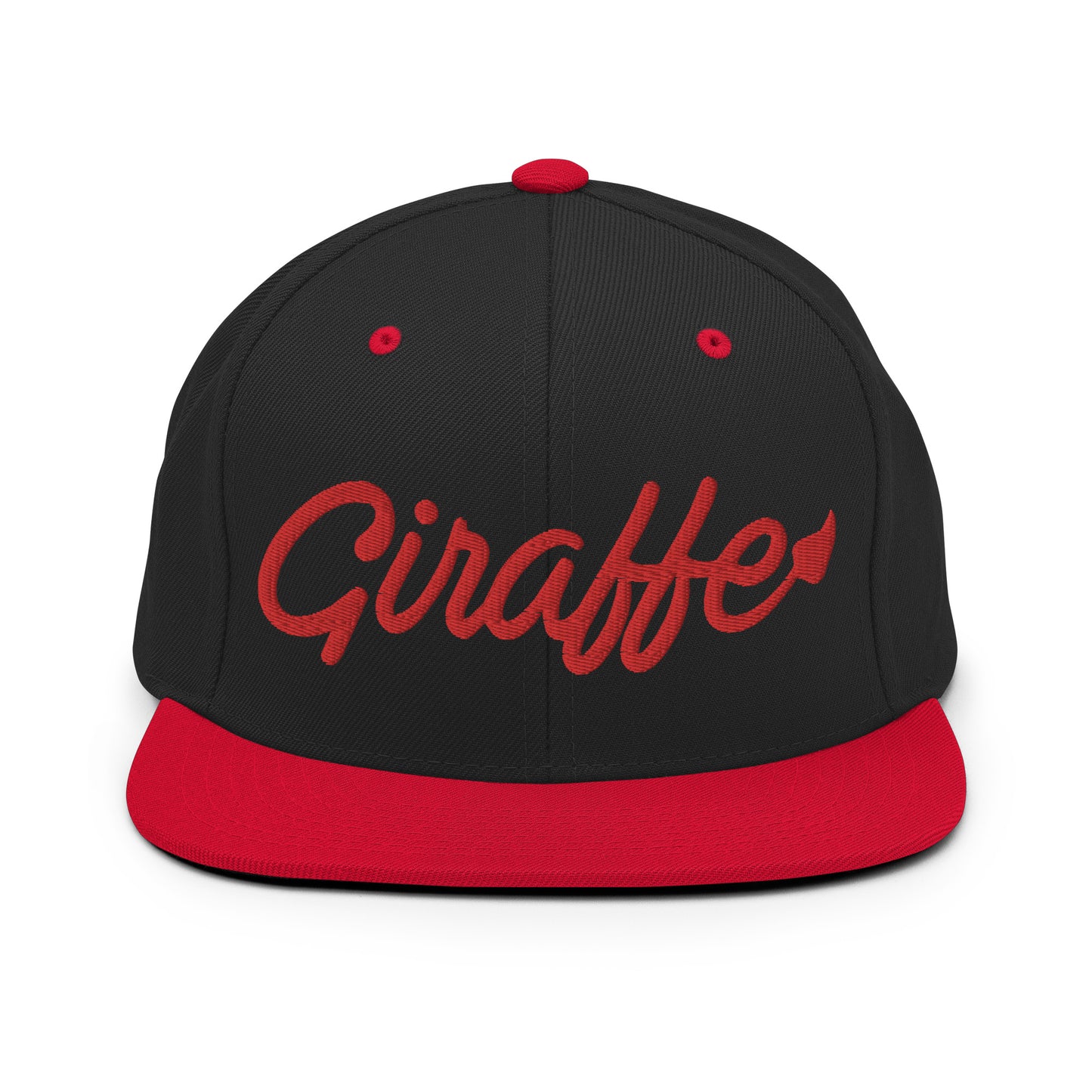 Giraffe Faithful Bleed Red Snapback Hat