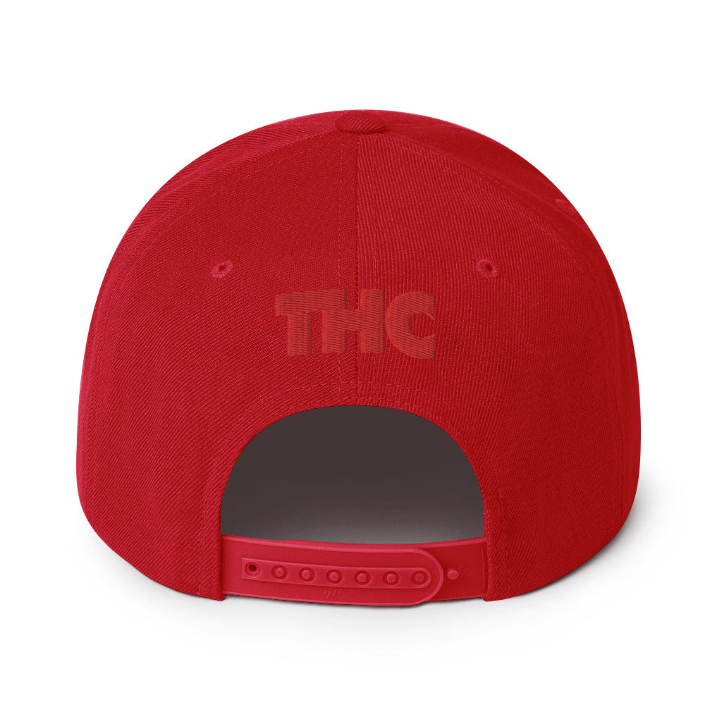 Giraffe Faithful Bleed Red Snapback Hat