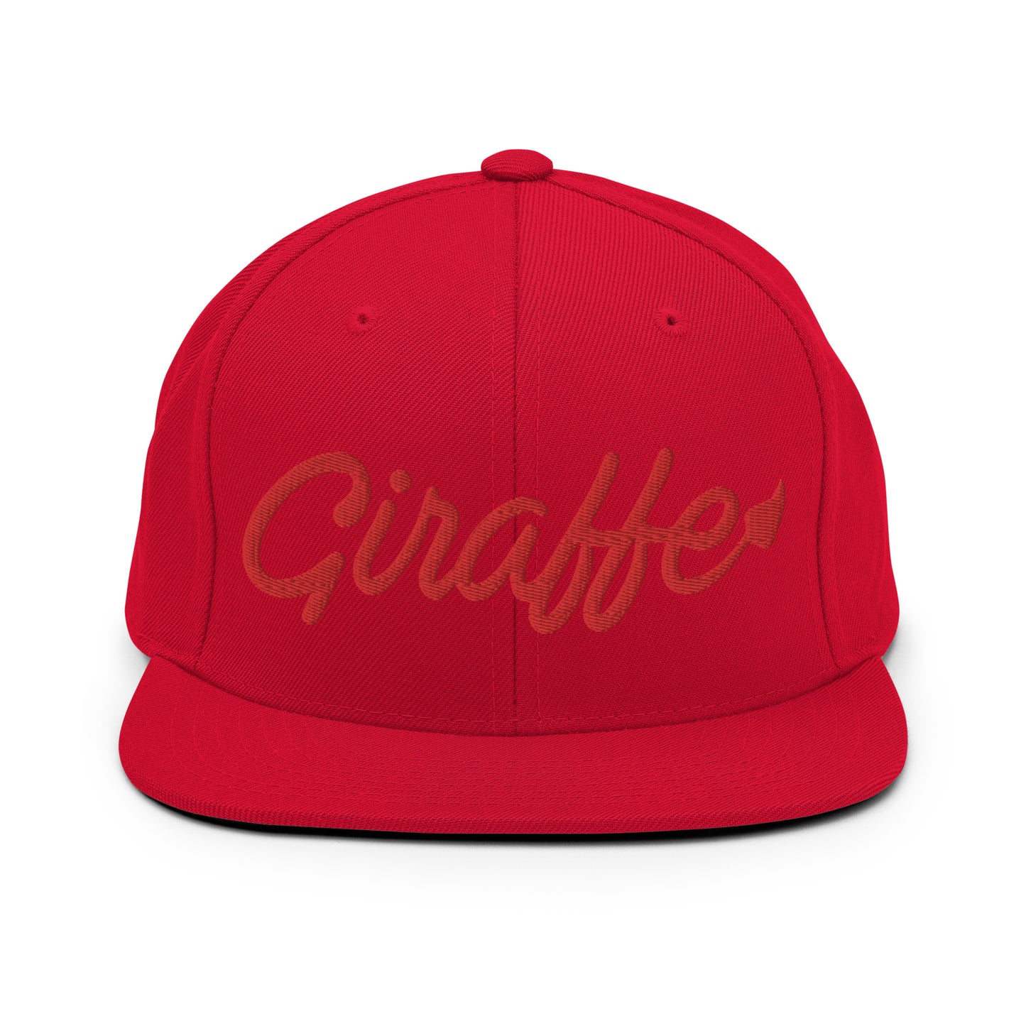 Giraffe Faithful Bleed Red Snapback Hat