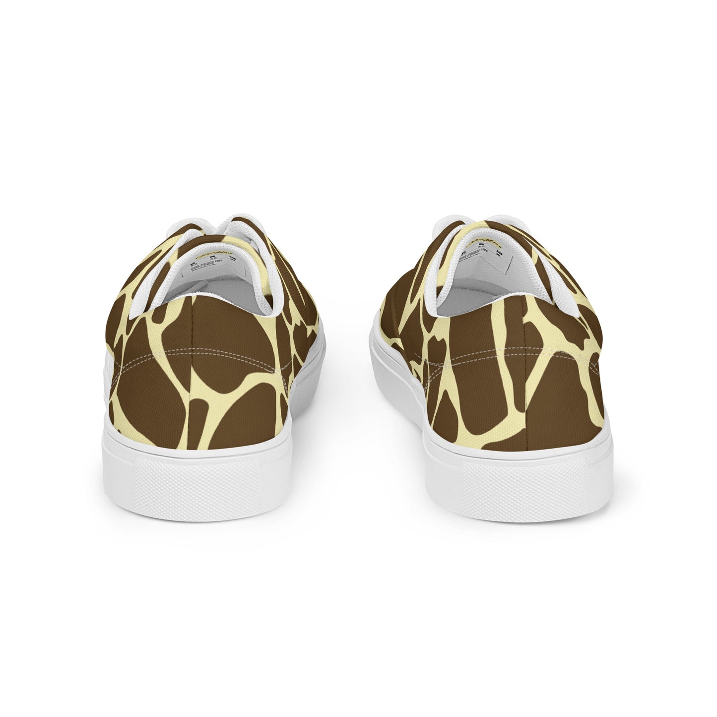 Giraffe Print Men’s Canvas Shoes