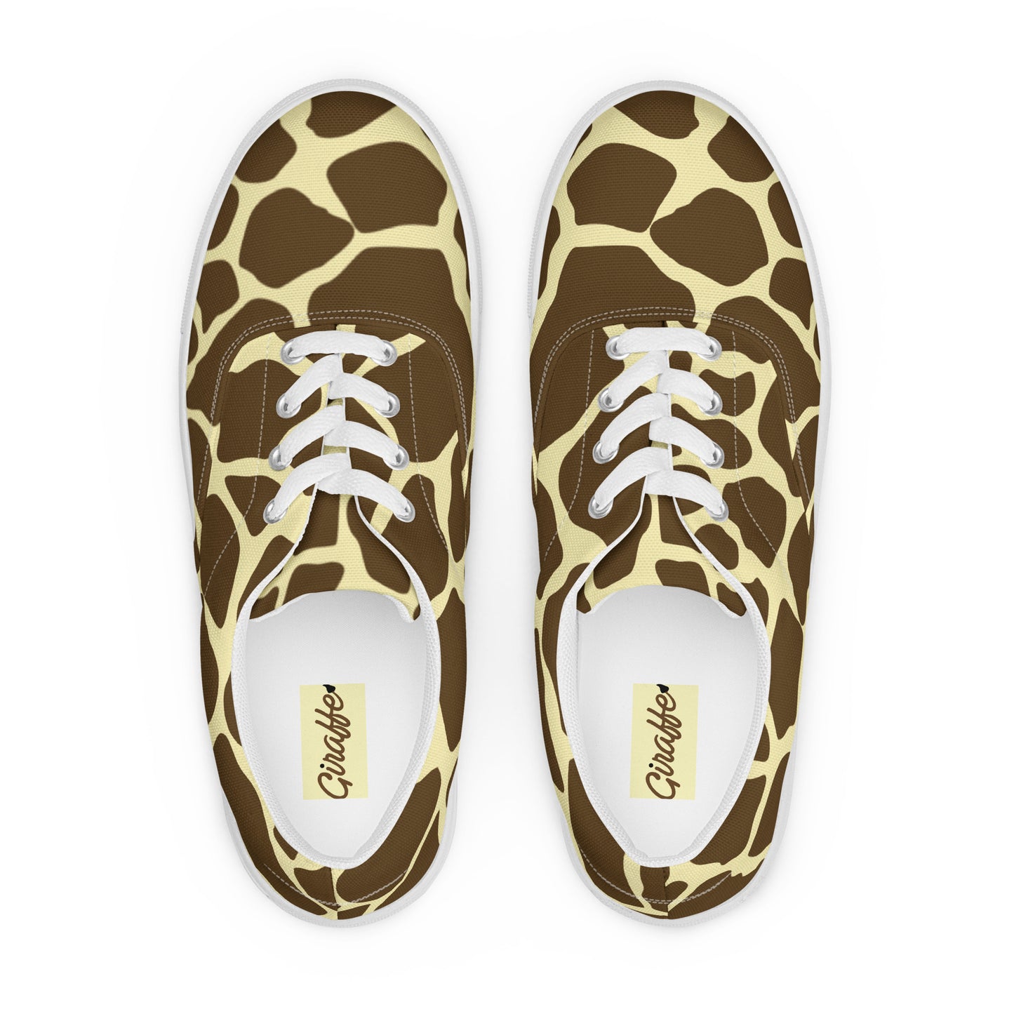 Giraffe Print Men’s Canvas Shoes