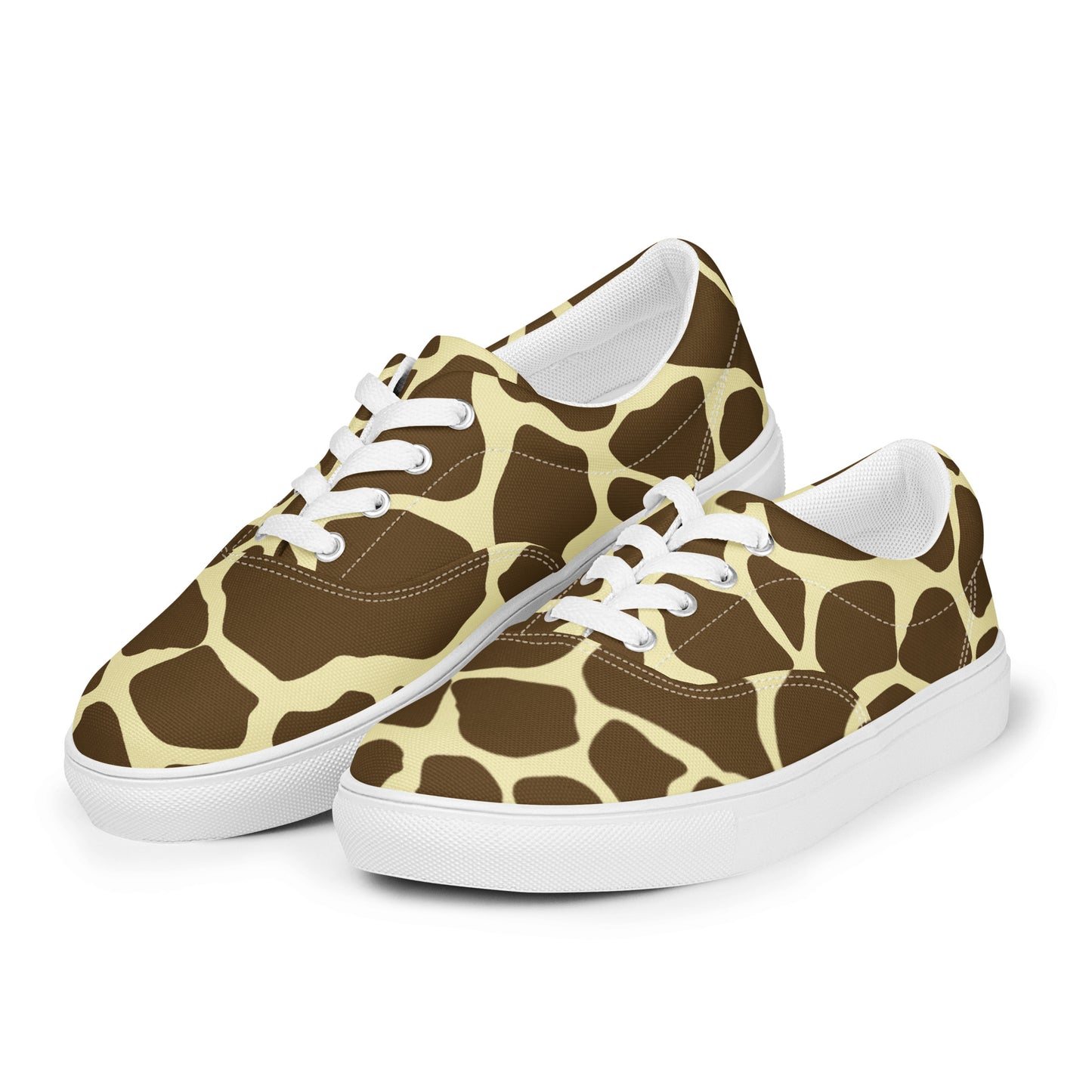 Giraffe Print Men’s Canvas Shoes