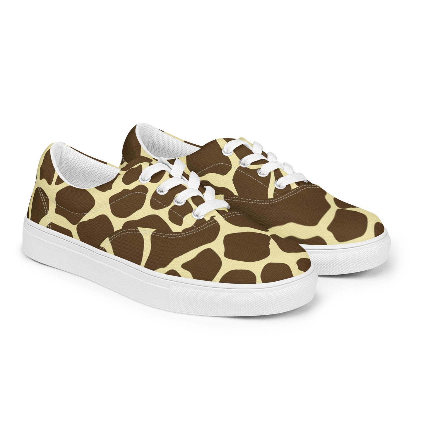 Giraffe Print Men’s Canvas Shoes