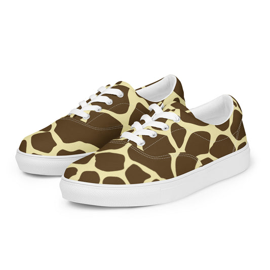 Giraffe Print Men’s Canvas Shoes